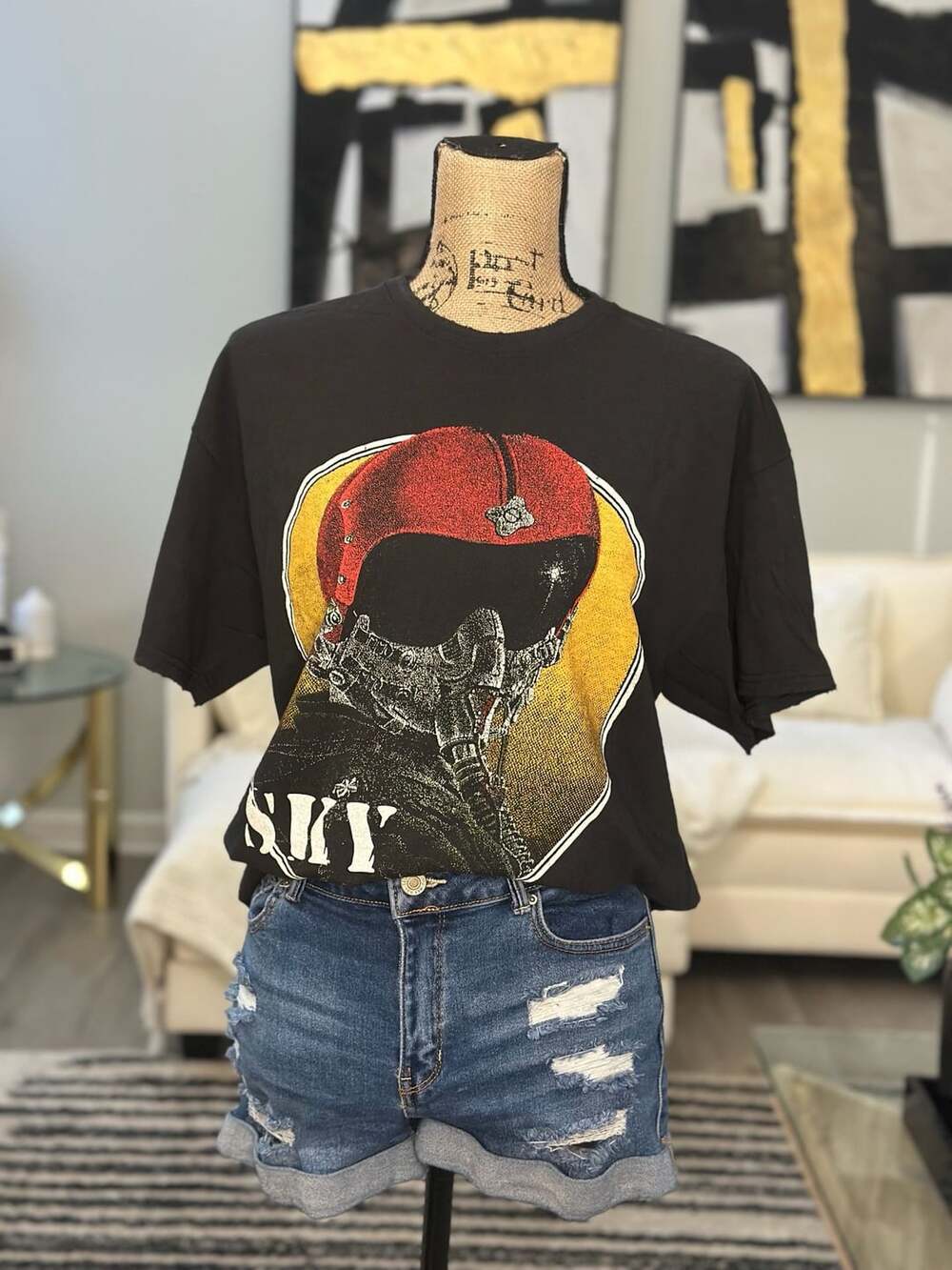Miguel x Schedule I Skywalker Tour 2018 T-Shirt Size L Black